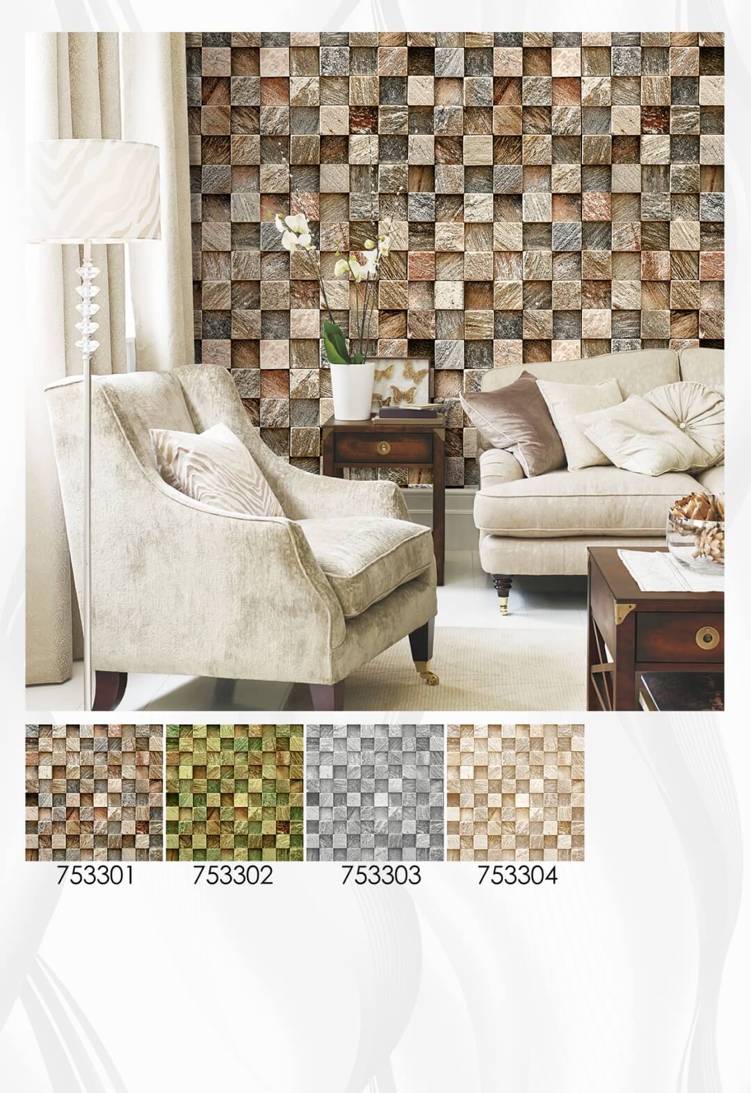 metallic coated plain PVC Wallpaper for furniture from China