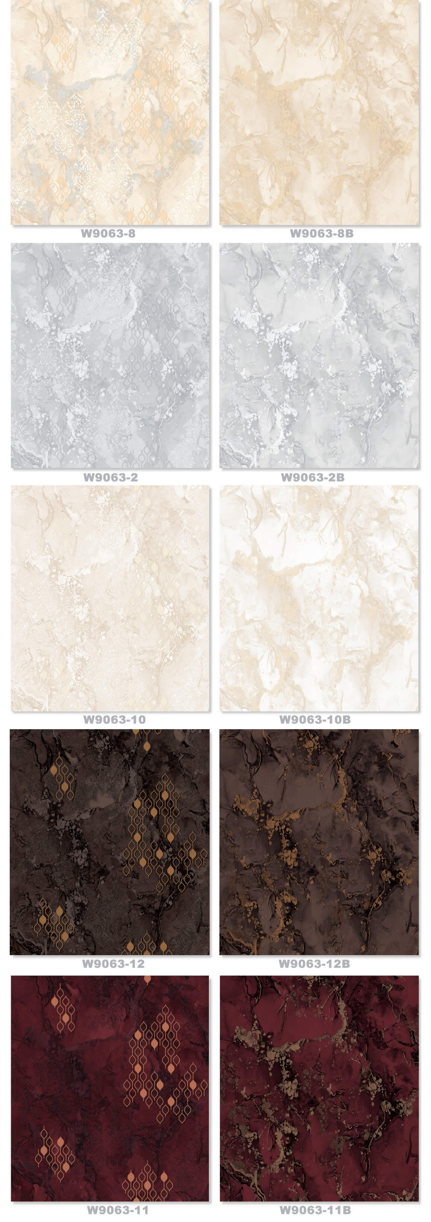 Orla Wave Glitter Textured Vinyl Luxury 3D Effect Wave Grey Wallpaper