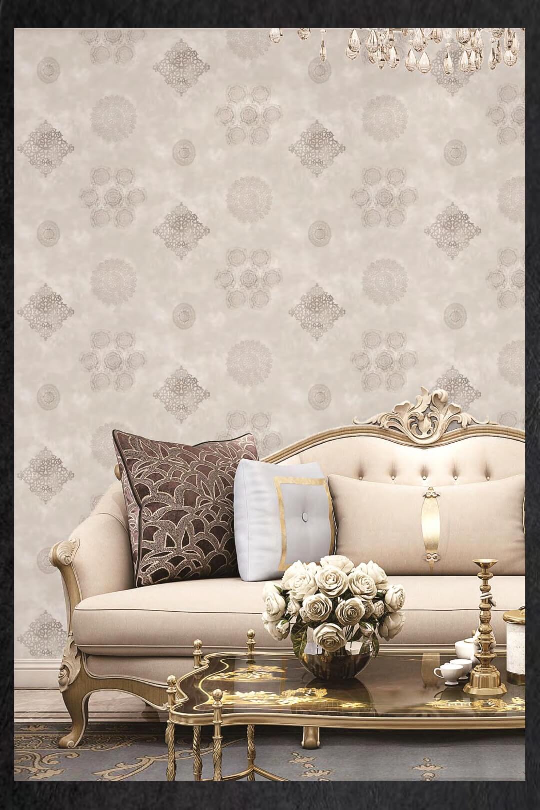 Beautiful European Style Pvc Wallpaper for Home Decoration from China