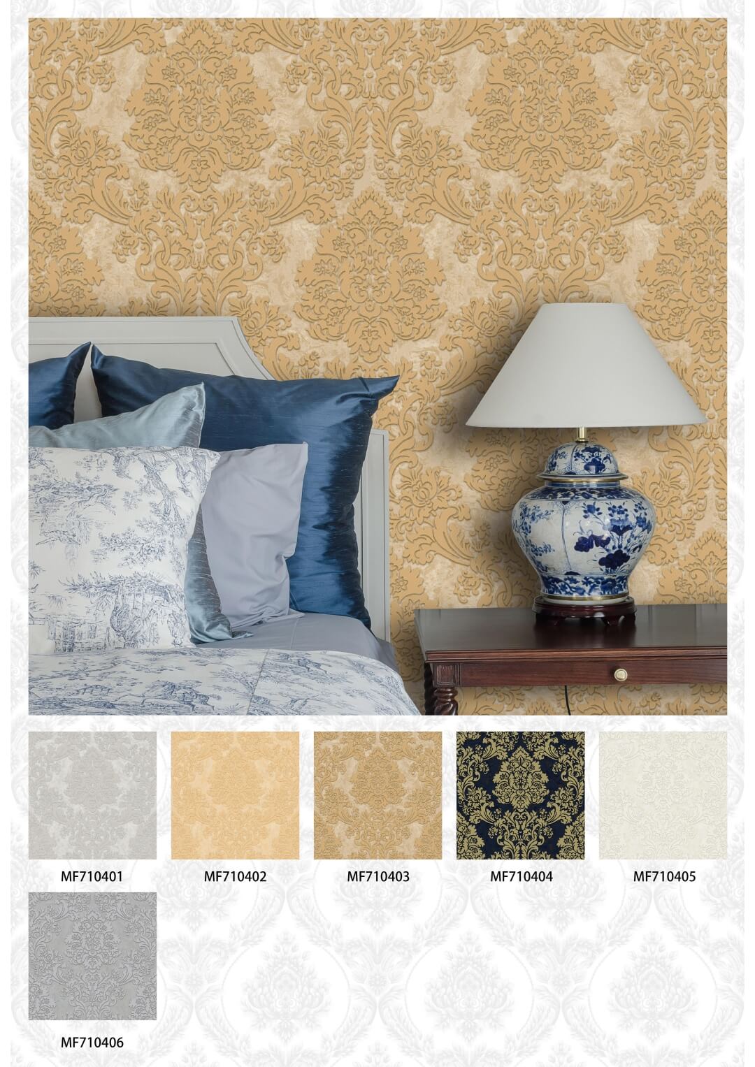 Classic Damascus Wallpaper from China manufacturer Shandong Max