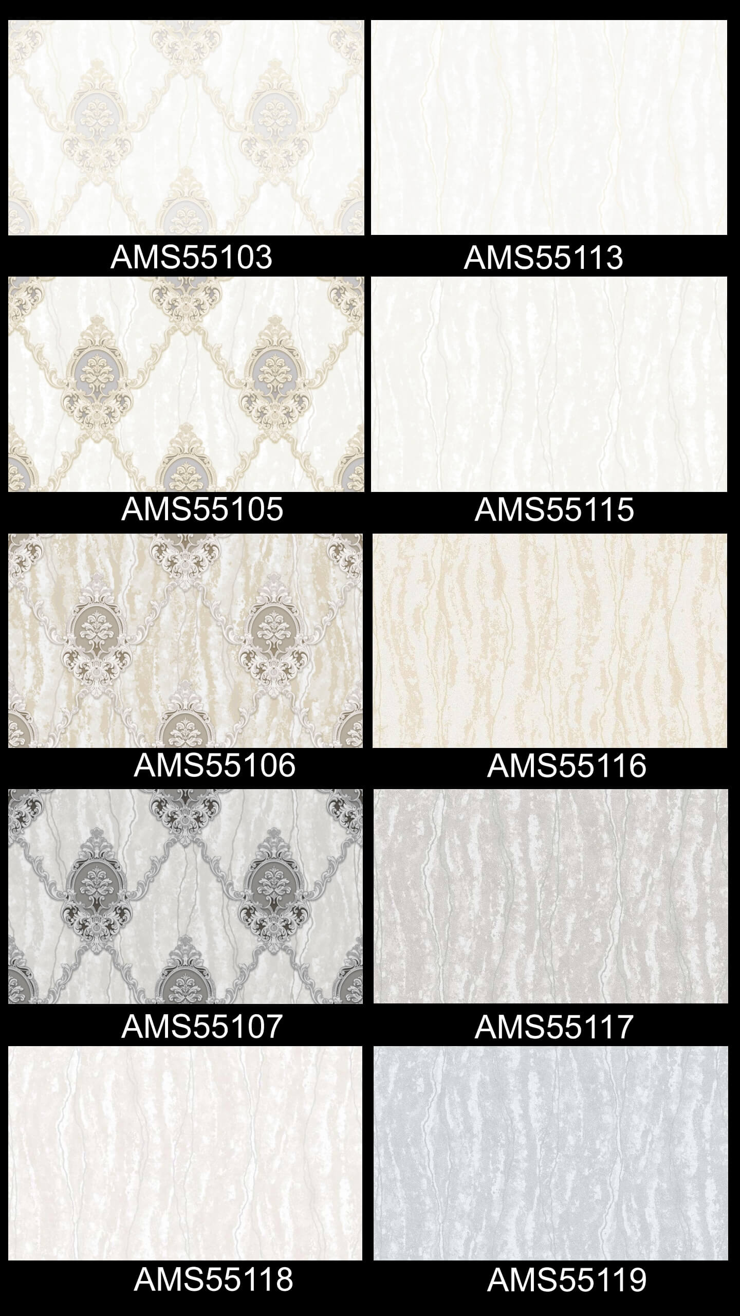 Trendy Damask Design PVC Wallpapers CostEffective Wall Decors Premium