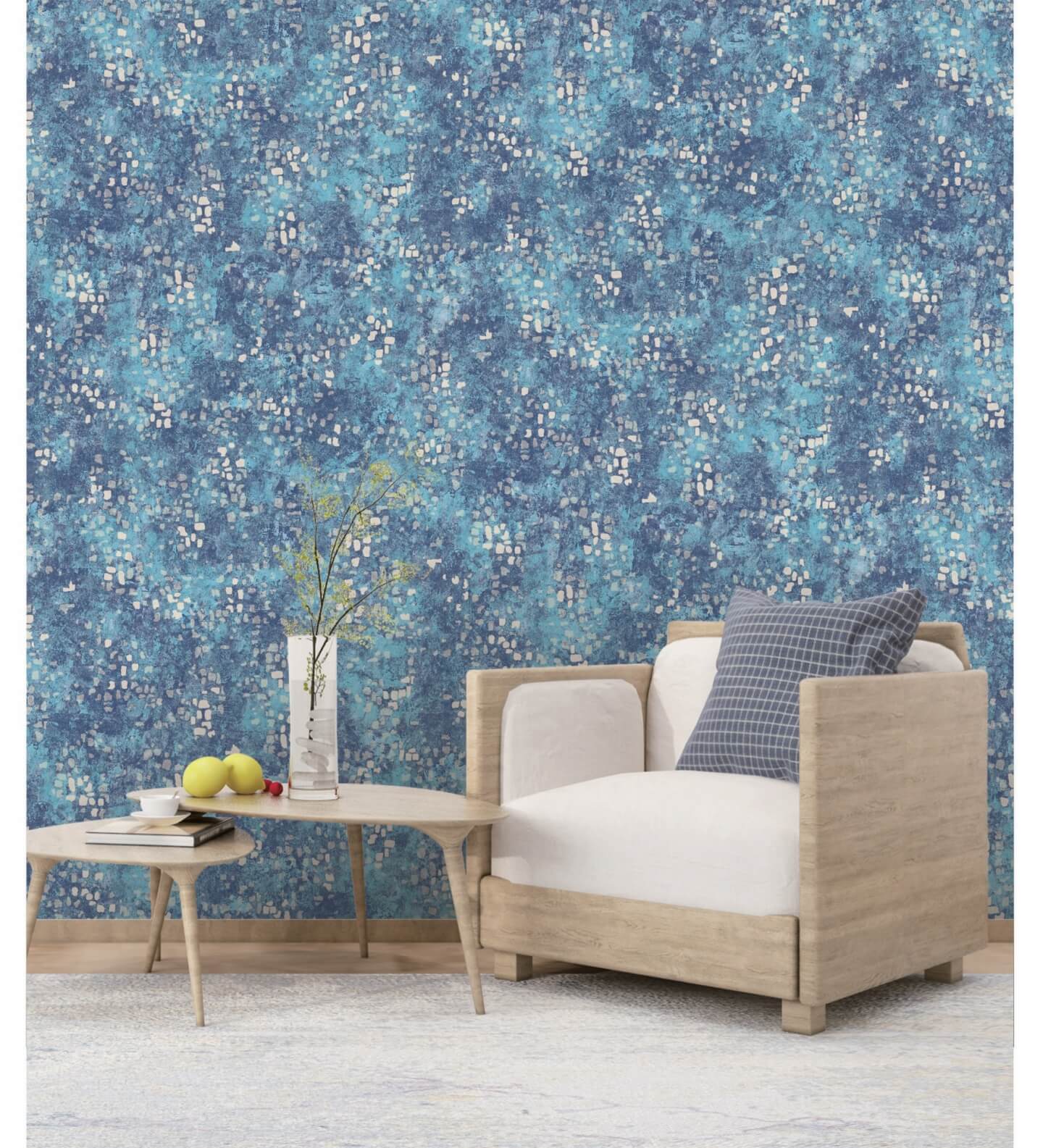 Orla Wave Glitter Textured Vinyl Luxury 3D Effect Wave Grey Wallpaper